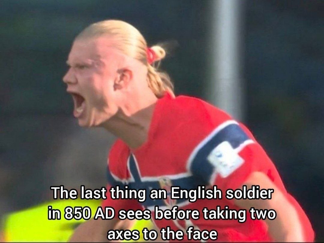 a woman with her mouth open and the words that s an english soldier in 50 ae be